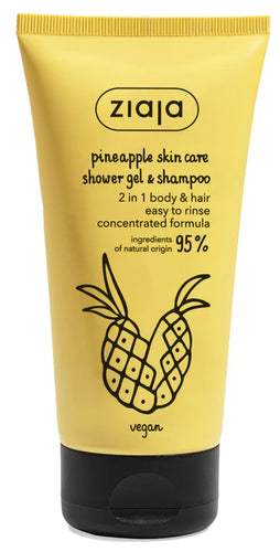 Ziaja Pineapple Shower Gel & Shampoo 2 In 1 160ml - TutuLA Beauty