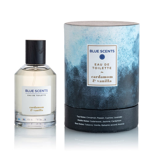 Blue Scents - Eau De Toilette - Cardamom & Vanilla - 100ML - TutuLA Beauty