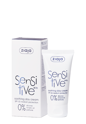 ZIAJA SENSITIVE SKIN LINE soothing day cream SPF 20  50 ML - TutuLA Beauty