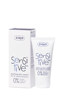 ZIAJA SENSITIVE SKIN LINE soothing day cream SPF 20  50 ML - TutuLA Beauty