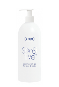 ZIAJA SENSITIVE LINE creamy wash gel for face & body 400 ML - TutuLA Beauty