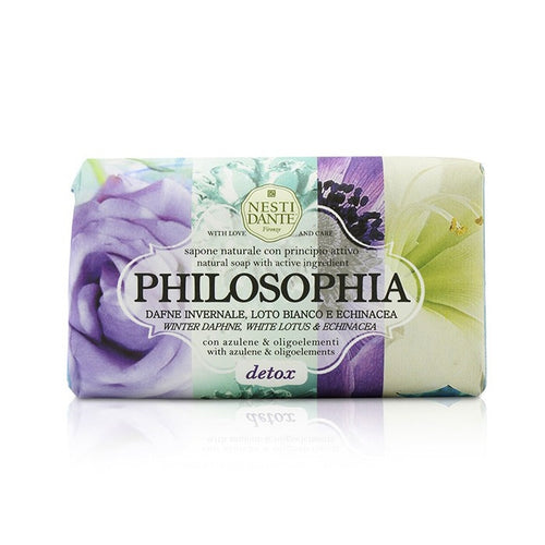 Nesti Dante Philosophia Natural Soap - Detox - Winter Daphne White Lotus & Echinacea With Azulene & Oligoelements 250g - TutuLA Beauty