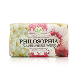 Nesti Dante Philosophia Natural Soap - Lift - Cherry Blossom Osmanthus & Geranium With Bach Flowers & Vitamin E 250g - TutuLA Beauty