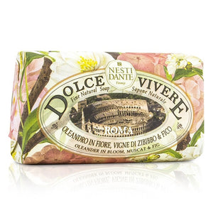 Nesti Dante Dolce Vivere Fine Natural Soap - Roma - Olenander In Bloom Muscat & Fig 250g - TutuLA Beauty